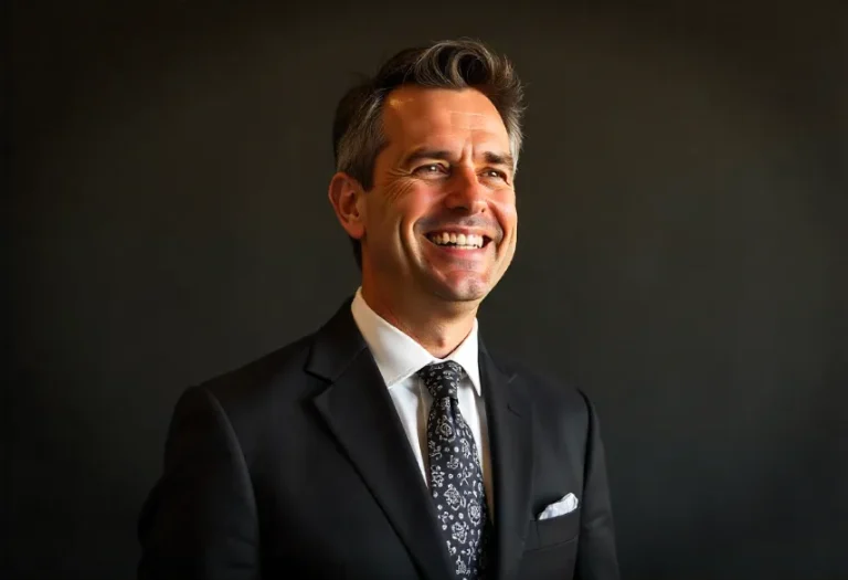 Un profesional sonriente mostrando satisfacción tras recibir los Servicios de Optimización y definir una estrategia clara para su crecimiento laboral.